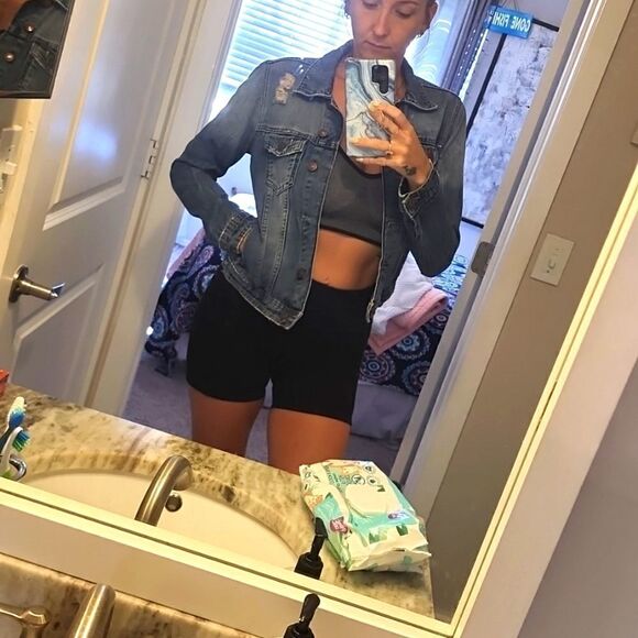 Distressed Jean Jacket  - Picture 5 of 6